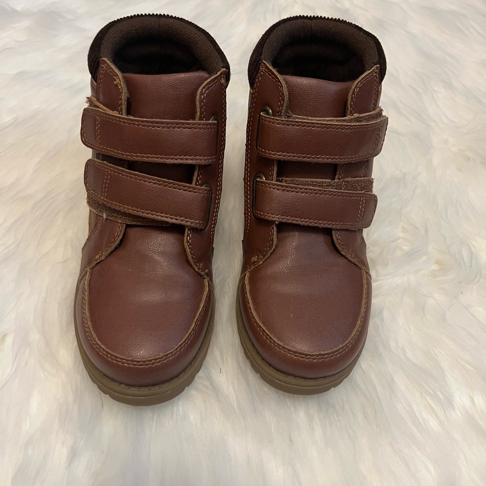 Gymboree Fall Winter Corduroy Cuff Brown Boy Boots RN59284 Size 13 - Picture 2 of 6